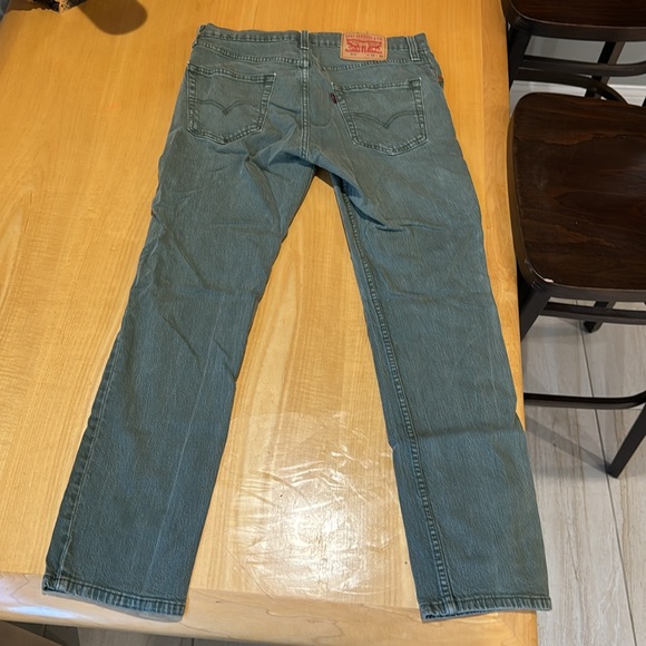 Green Denim Levi Jeans 32x30 - Picture 2 of 2
